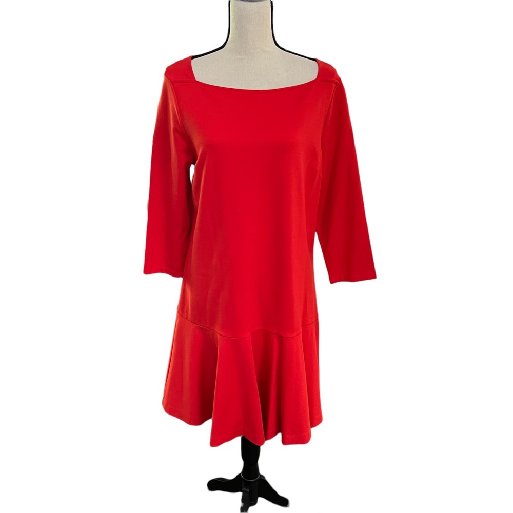 NWT Maison Jules Red Flare Dress